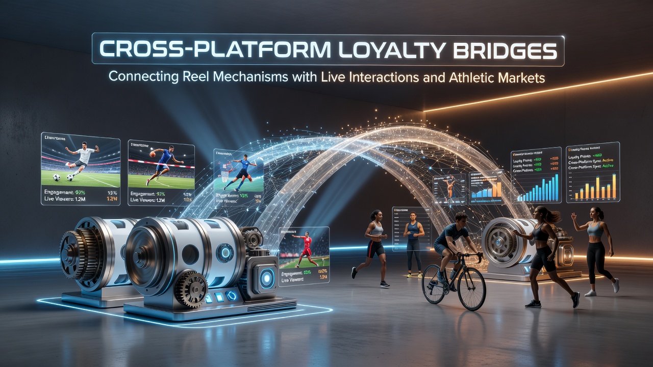 Cross-platform loyalty interface showing connected reel slots live dealer tables and sports betting dashboard