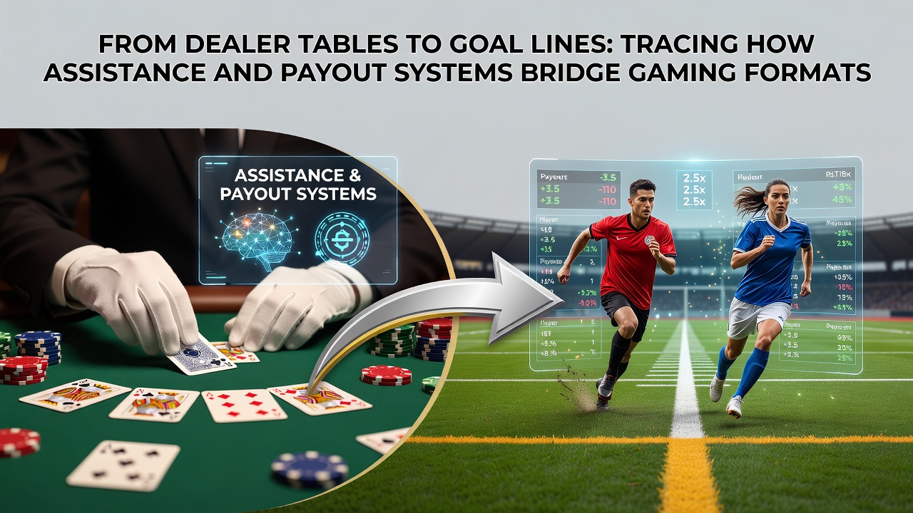 Integrated payout dashboard showing connections between slots, tables, and sports betting