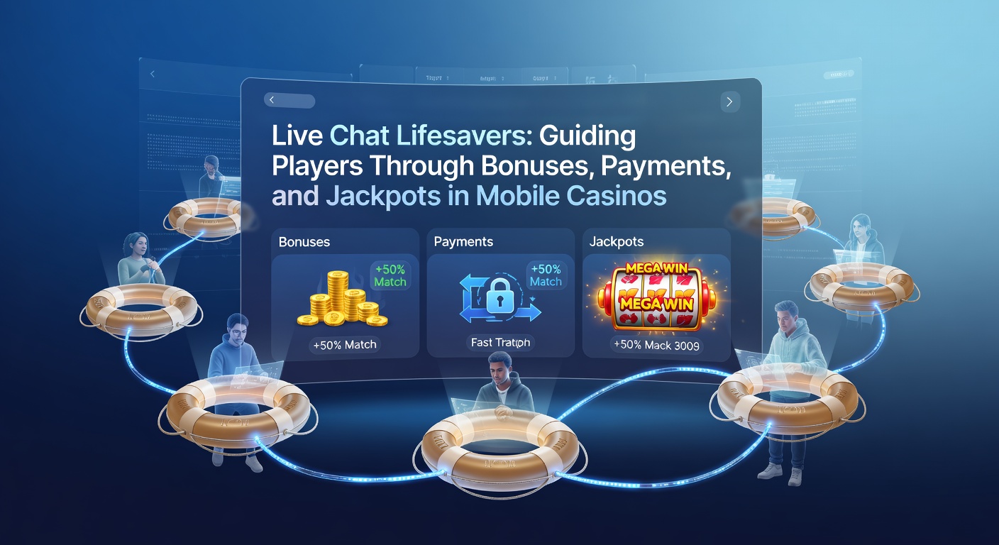 Mobile casino player interacting with live chat support on smartphone screen, highlighting quick resolutions for bonuses and payments