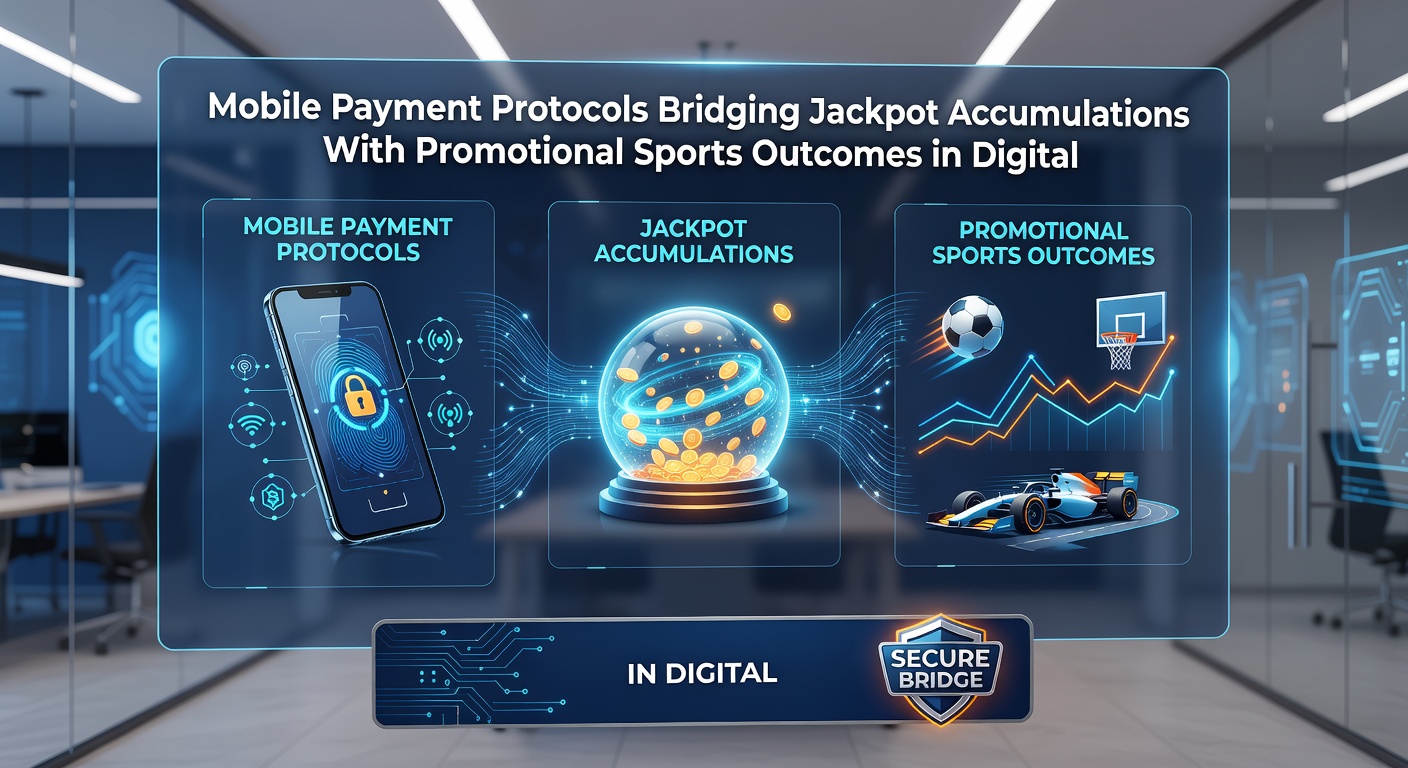Diagram illustrating payment protocol flow between sports outcomes and jackpot systems in mobile gaming