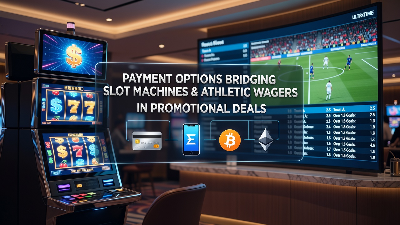 Digital payment interfaces displaying options for slots and sports betting transfers
