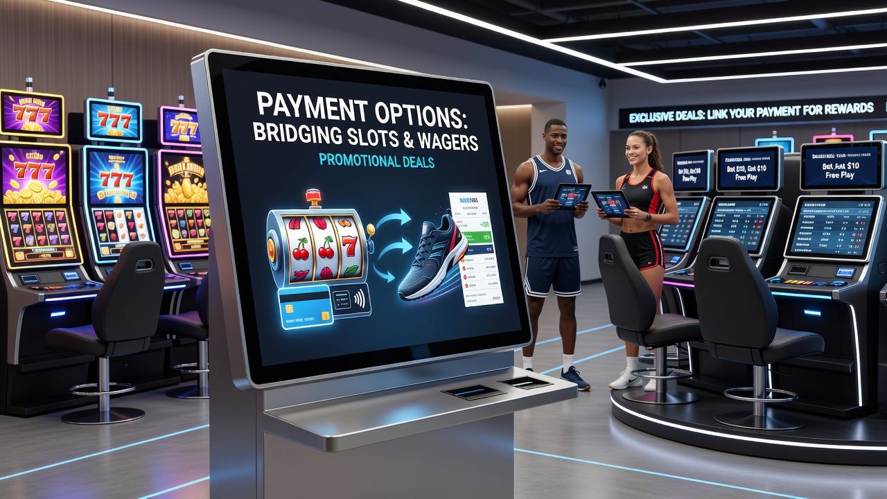 Mobile screen showing simultaneous slot and sports bet bonus activation via payment gateway