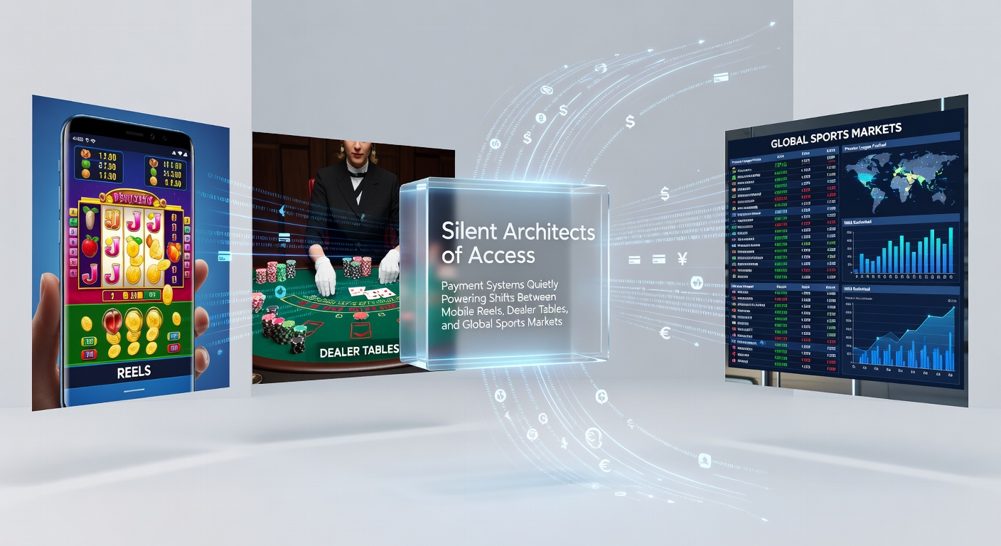 Payment system interfaces connecting mobile slots, live dealer tables, and sports betting platforms