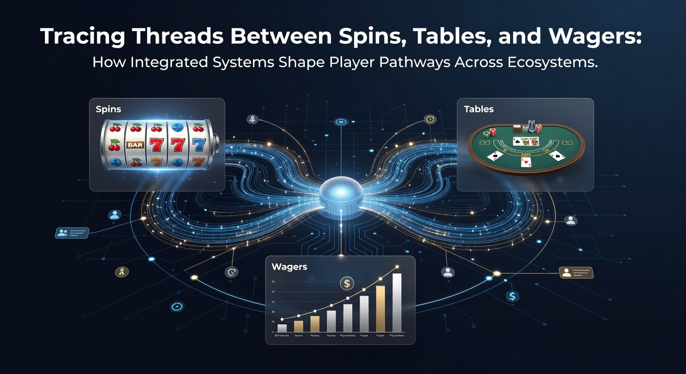 Player journey map illustrating connections between spins, live tables, and sports wagers