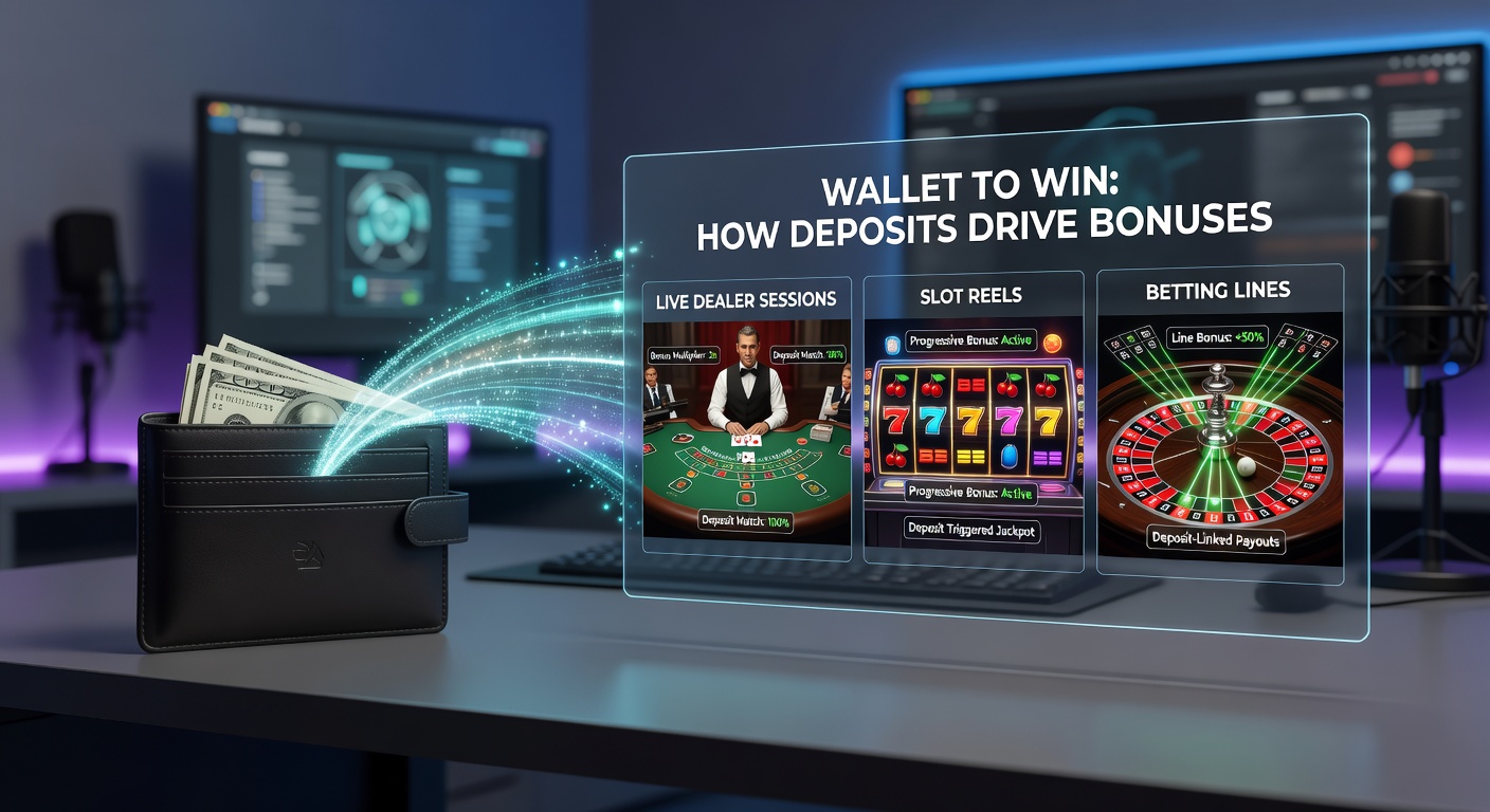 Live dealer roulette wheel with overlaid bonus notifications from recent wallet deposit, showing enhanced payouts